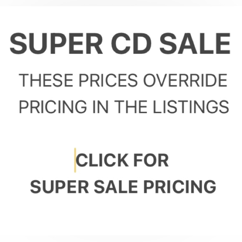 🎶 SUPER CD SALE 🎶